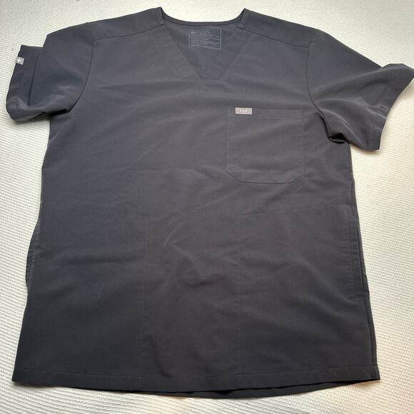 Figs Technical Collection Shirt Scrub Top V Neck gray Medium - Picture 5 of 5